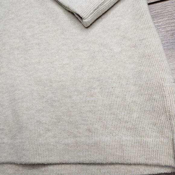 Polo Ralph Lauren Ribbed Pullover Ivory 1/4 Zip 100% Cotton Sweater Mens Large - Picture 3 of 10